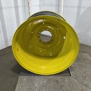 23"W x 42"D, John Deere Yellow 10-Hole Formed Plate , -13.75" Offset