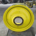 23"W x 42"D, John Deere Yellow 10-Hole Formed Plate , -13.75" Offset