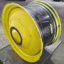 23"W x 42"D, John Deere Yellow 10-Hole Formed Plate , -13.75" Offset