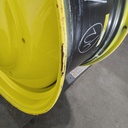 23"W x 42"D, John Deere Yellow 10-Hole Formed Plate , -13.75" Offset