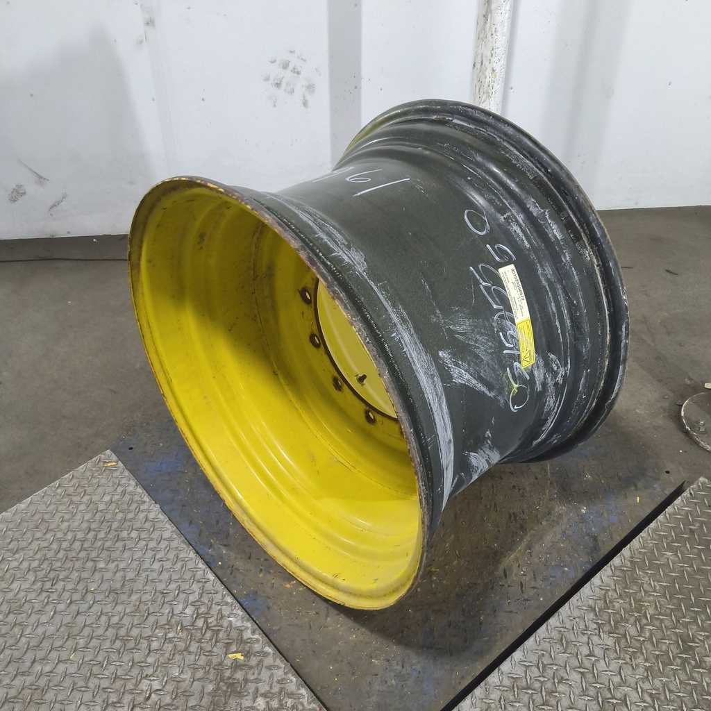 20"W x 30"D, John Deere Yellow 12-Hole Formed Plate , 1.12" Offset