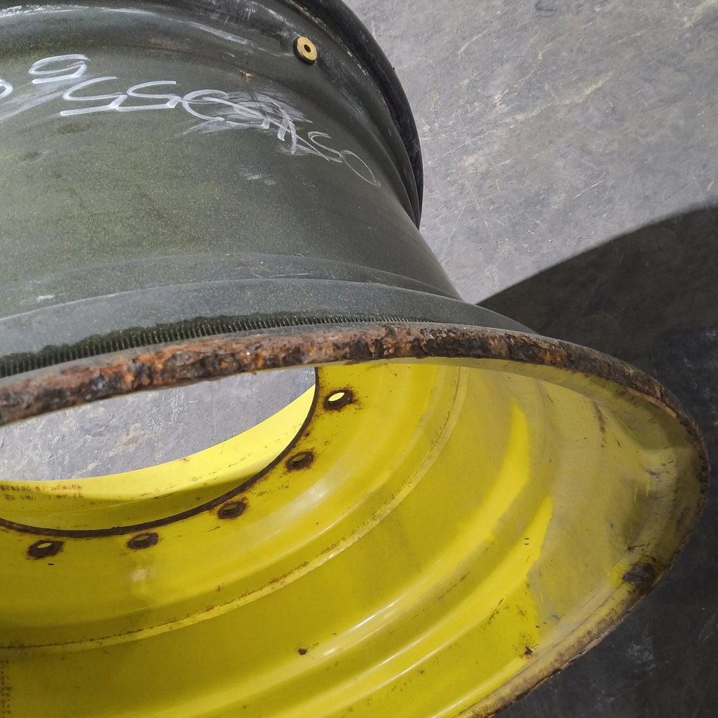 20"W x 30"D, John Deere Yellow 12-Hole Formed Plate , 1.12" Offset