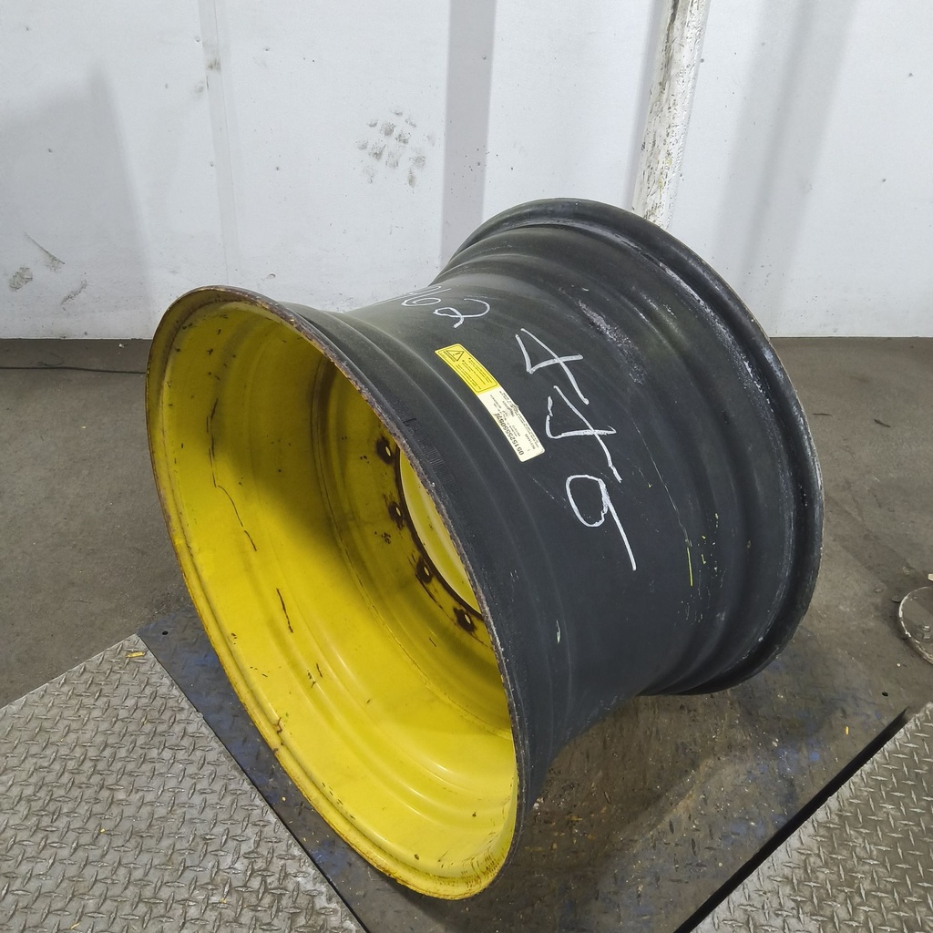 20"W x 30"D, John Deere Yellow 12-Hole Formed Plate , 1.12" Offset