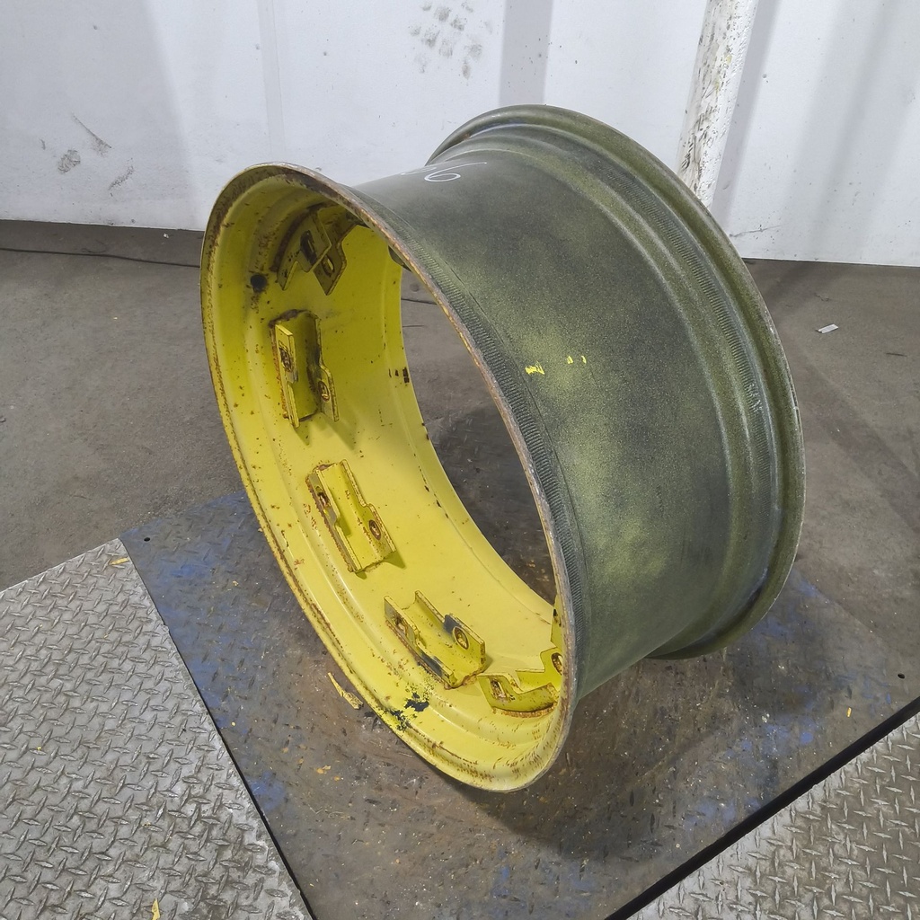 13"W x 30"D, John Deere Yellow 8-Hole Rim with Clamp/Loop Style