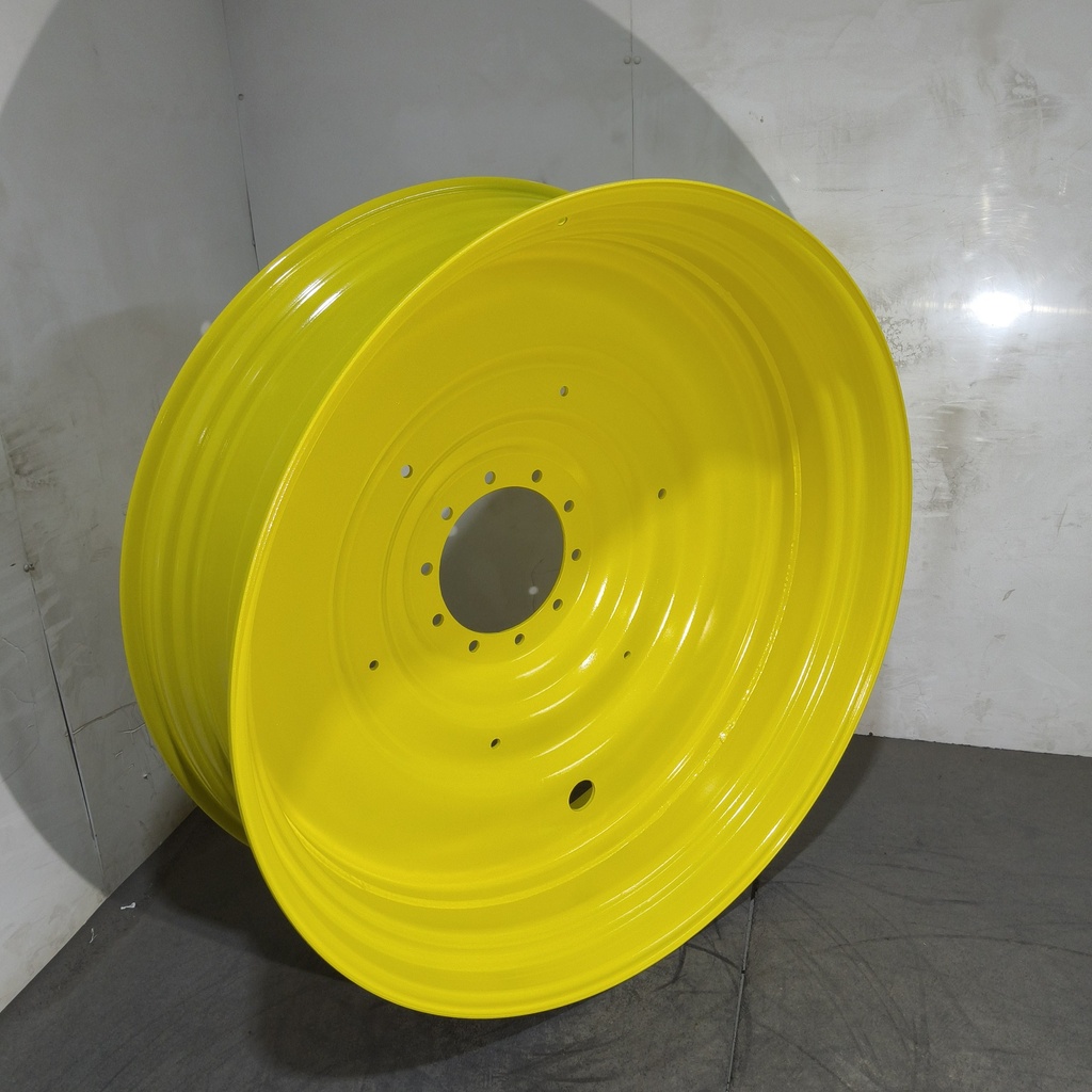 16"W x 50"D, John Deere Yellow 10-Hole Formed Plate , -6.75" Offset