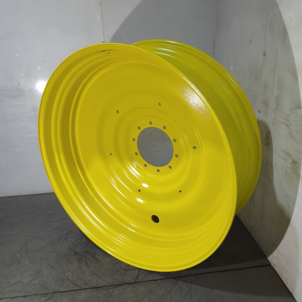 16"W x 50"D, John Deere Yellow 10-Hole Formed Plate , -6.75" Offset