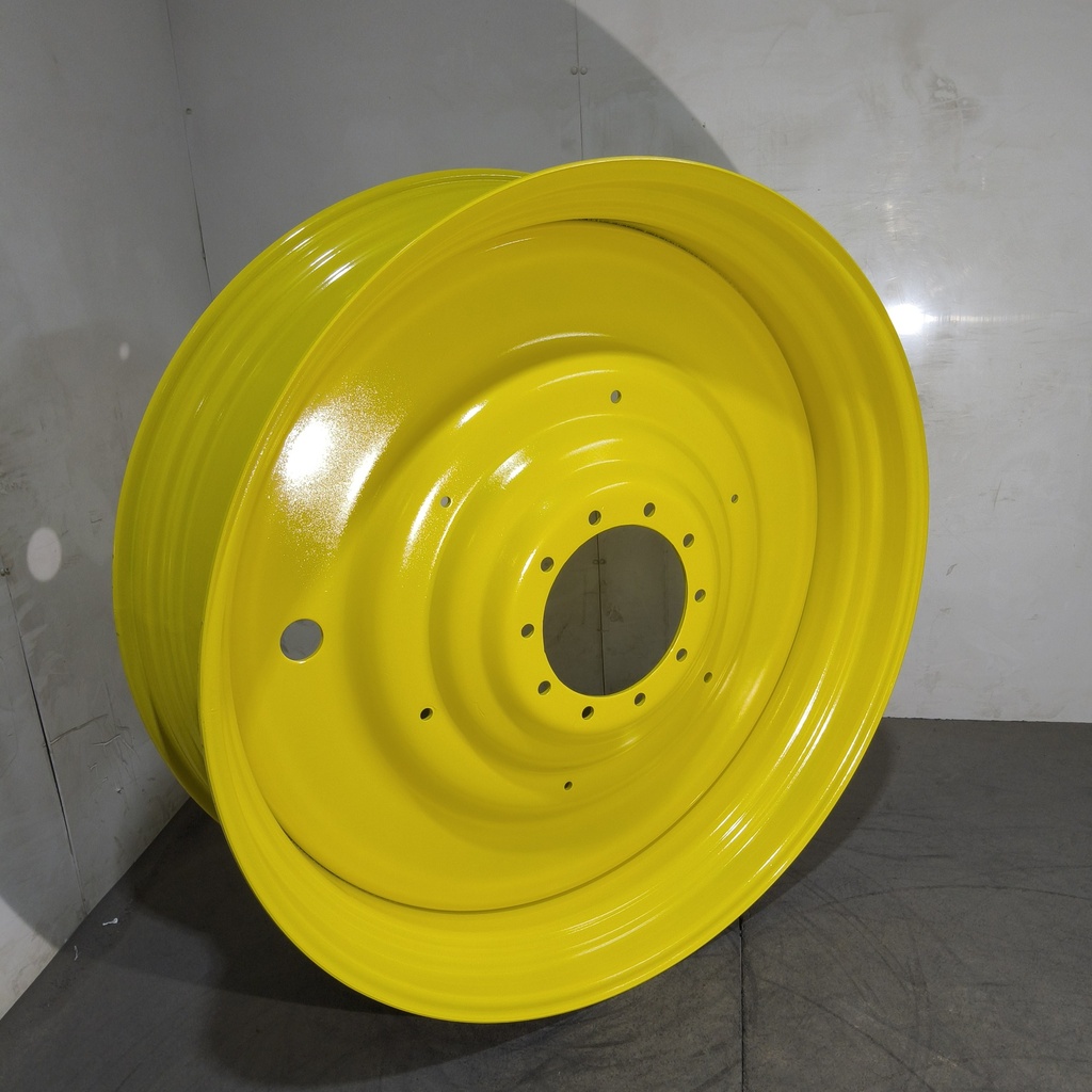 16"W x 50"D, John Deere Yellow 10-Hole Formed Plate , -6.75" Offset