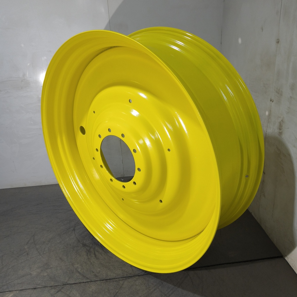 16"W x 50"D, John Deere Yellow 10-Hole Formed Plate , -6.75" Offset