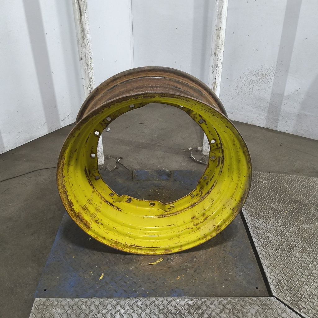 13"W x 30"D, John Deere Yellow 8-Hole Waffle Wheel (Groups of 2 Bolts)