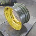 15"W x 30"D, John Deere Yellow 8-Hole Waffle Wheel (Groups of 2 Bolts)