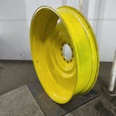 12"W x 54"D, John Deere Yellow 10-Hole Formed Plate , -9.25" Offset
