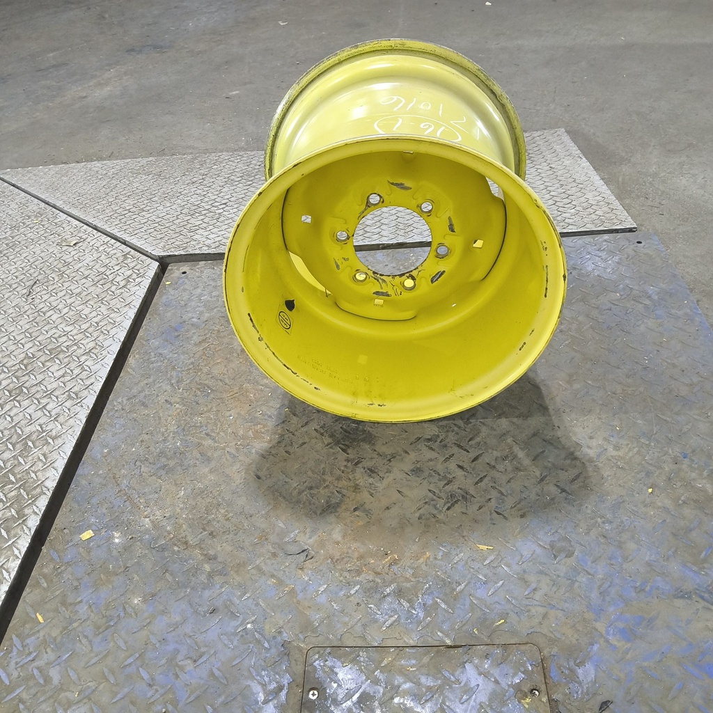 14"W x 16.1"D, John Deere Yellow 6-Hole Implement , 1.44" Offset