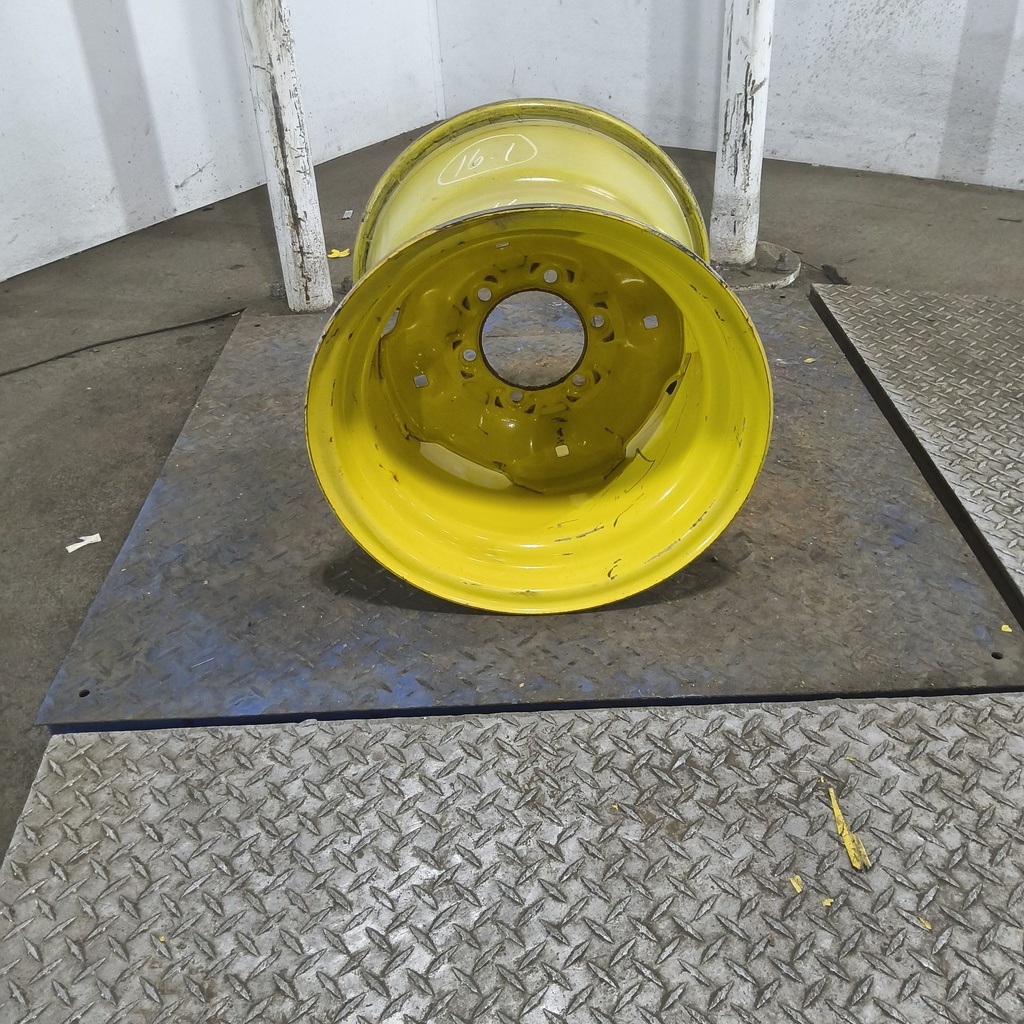 14"W x 16.1"D, John Deere Yellow 6-Hole Implement , 1.44" Offset