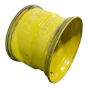 16"W x 22.5"D, John Deere Yellow 8-Hole Formed Plate , 0.06" Offset