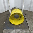 16"W x 22.5"D, John Deere Yellow 8-Hole Formed Plate , 0.06" Offset