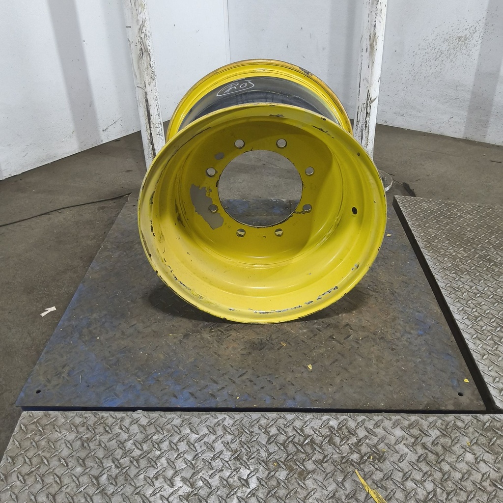 16"W x 20"D, John Deere Yellow 8-Hole Flat Plate