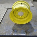 10"W x 15"D, John Deere Yellow 6-Hole Flat Plate , -0.44" Offset