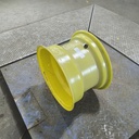 10"W x 15"D, John Deere Yellow 6-Hole Flat Plate , -0.44" Offset