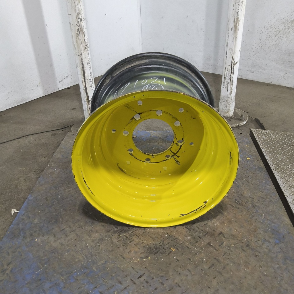 14"W x 18"D, John Deere Yellow 8-Hole Implement , 0.25" Offset
