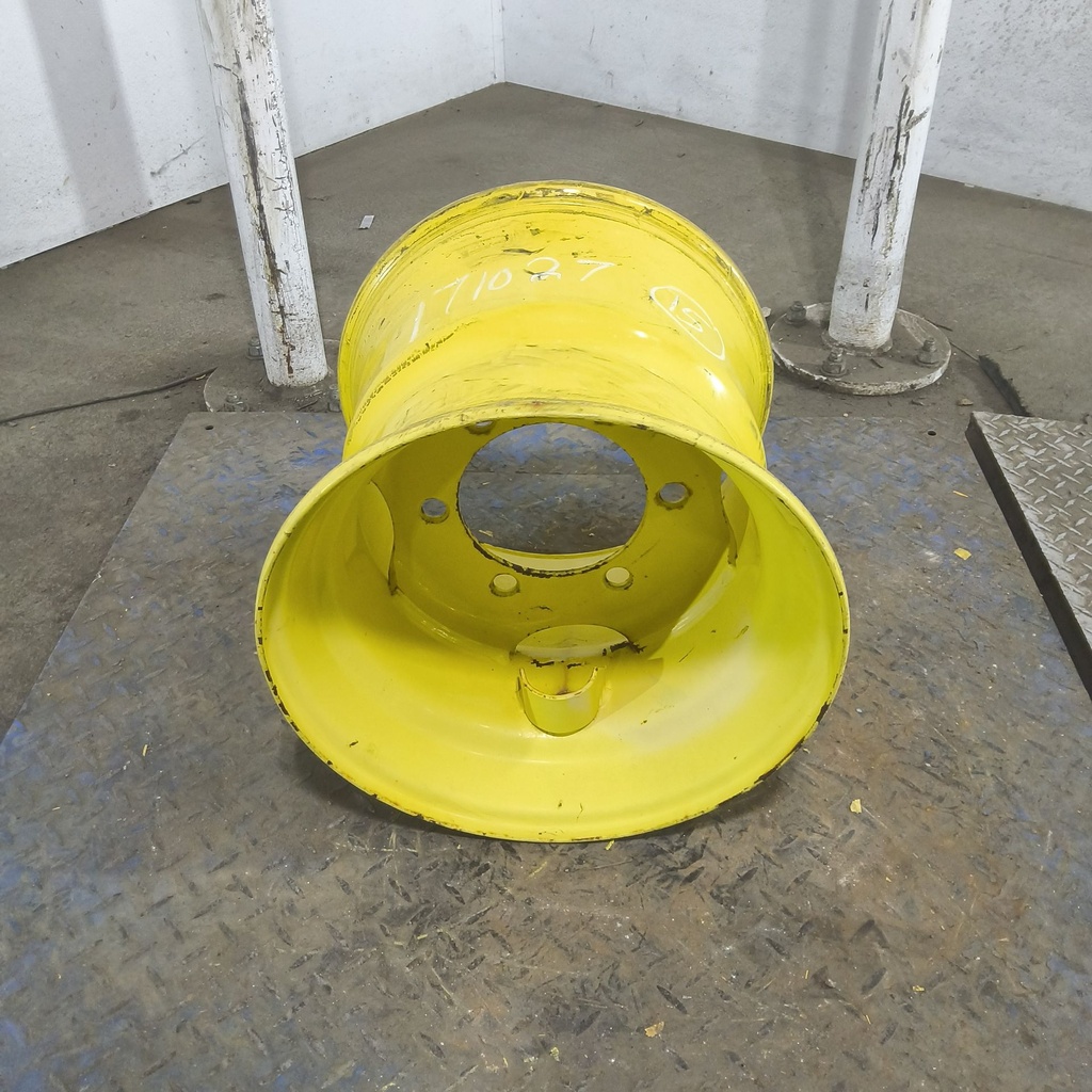 13"W x 15"D, John Deere Yellow 6-Hole Implement , -0.62" Offset
