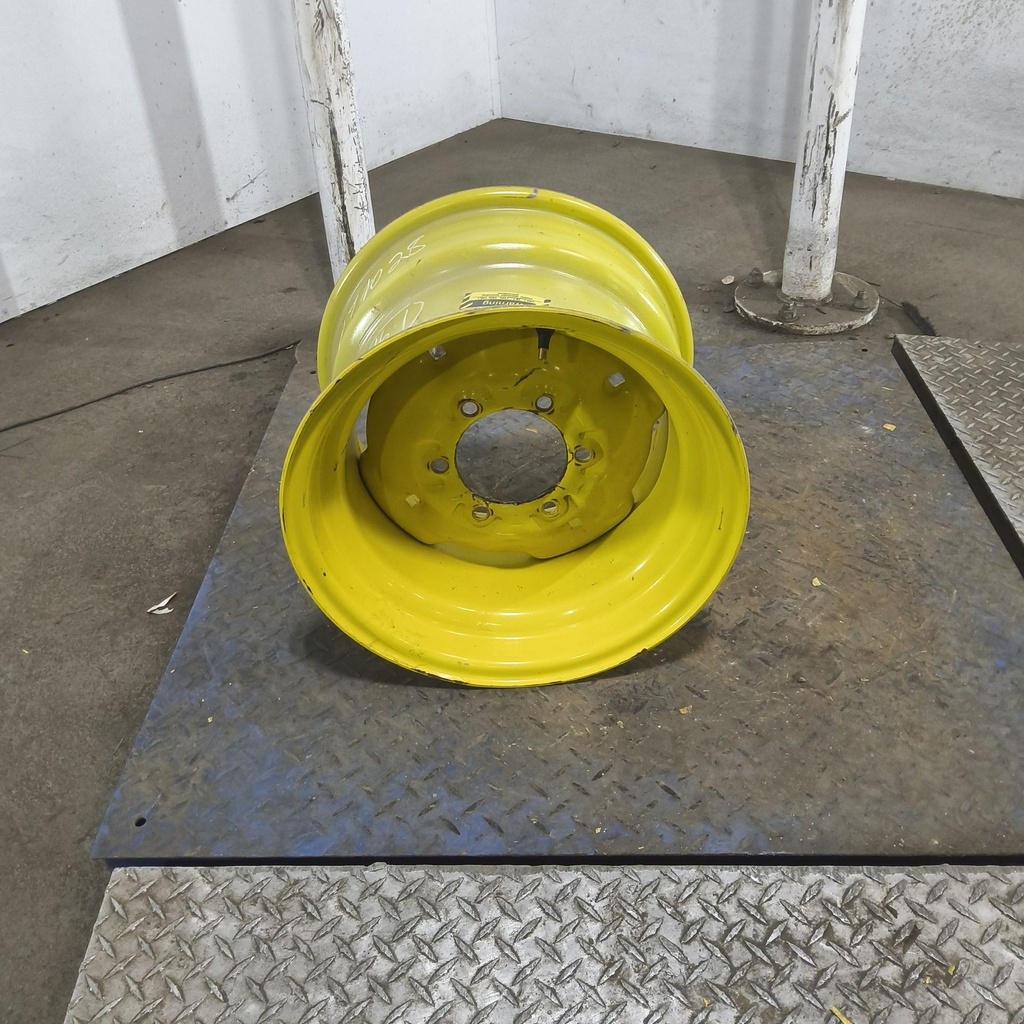 11"W x 16.1"D, John Deere Yellow 6-Hole Implement , 1.62" Offset