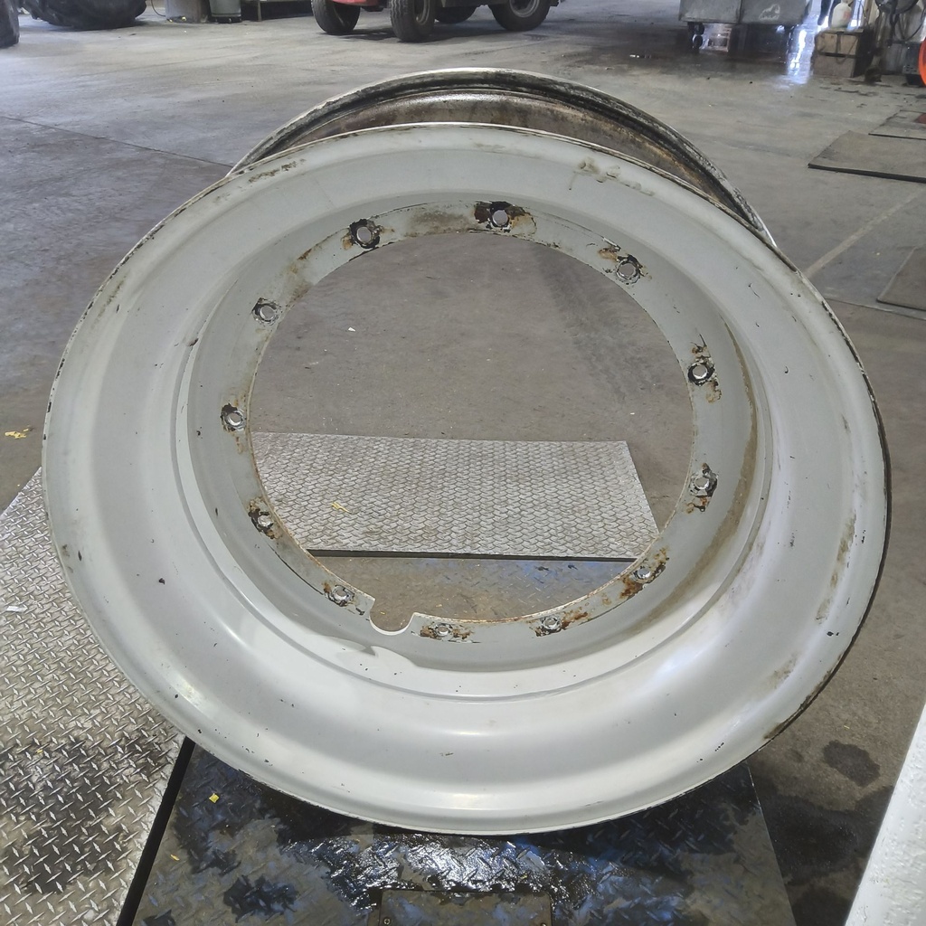 16"W x 42"D, Ford / New Holland White 12-Hole Stub Disc , 2.5" Offset