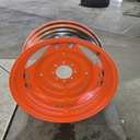 15"W x 30"D, Kubota Orange 8-Hole Rim with Clamp/U-Clamp (groups of 2 bolts)