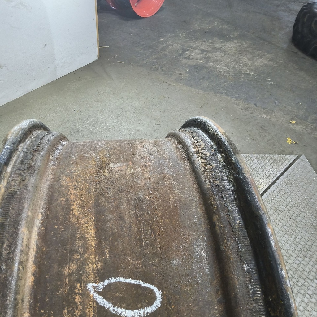 13"W x 34"D, John Deere Yellow 8-Hole Waffle Wheel (Groups of 2 Bolts)
