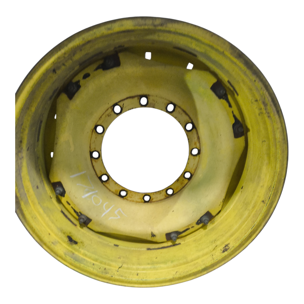 12-Hole Waffle Disc (Groups of 2 Bolts) Center for 34" Rim, John Deere Yellow