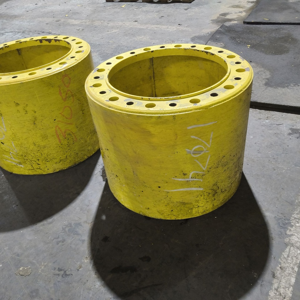 12 to 12-Hole 15.5"L FWD Spacer, John Deere Yellow