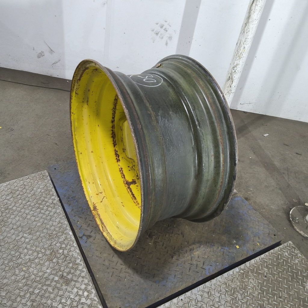 15"W x 30"D, John Deere Yellow 12-Hole Waffle Wheel (Groups of 3 bolts)