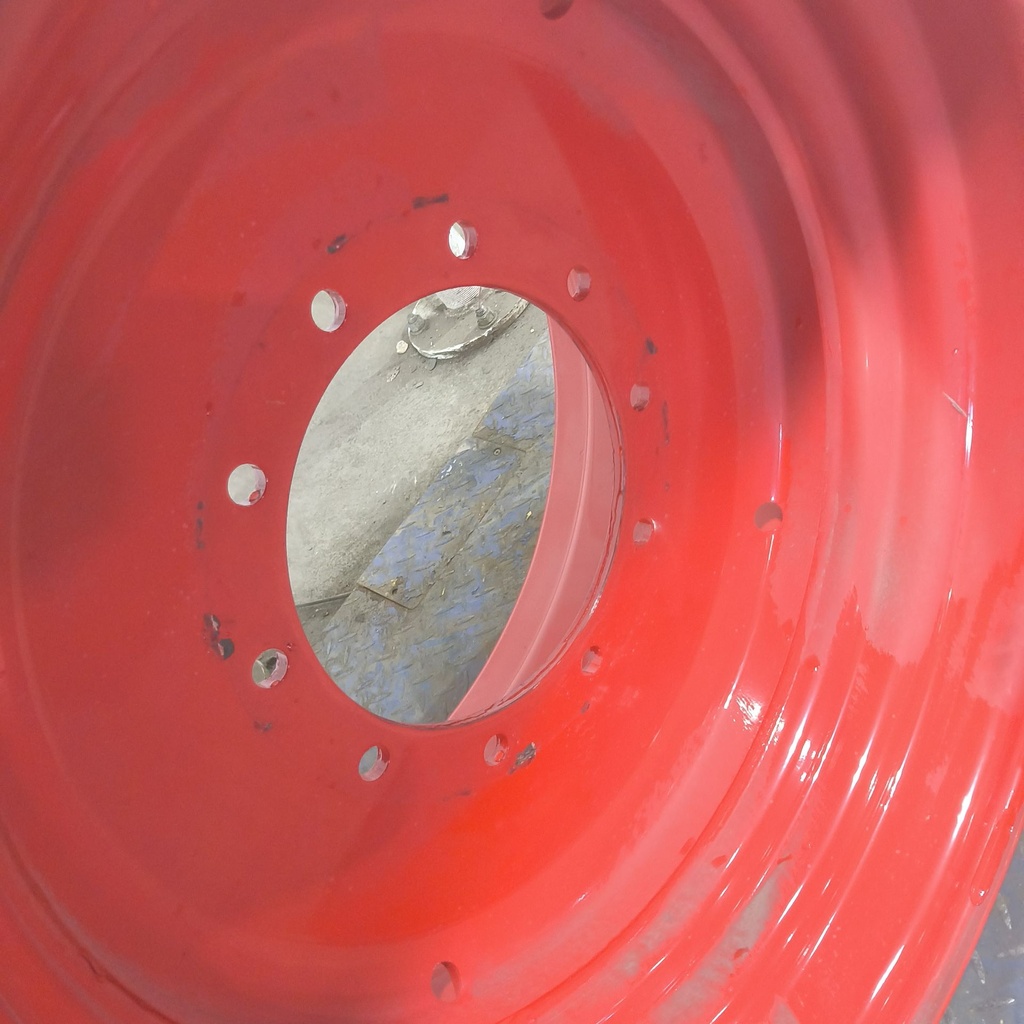 20"W x 30"D, Fendt/Agco Red 10-Hole Formed Plate , -1.88" Offset