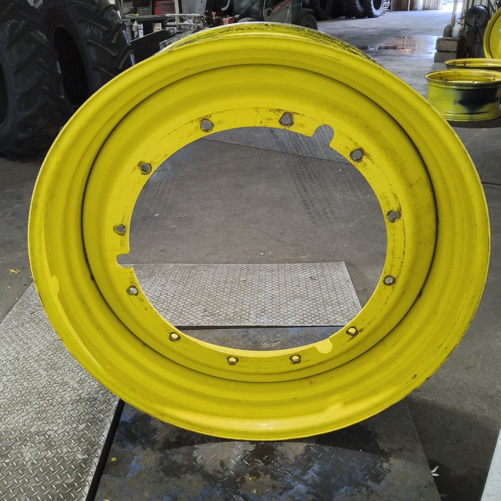 16"W x 46"D, John Deere Yellow 12-Hole Stub Disc , -3.25" Offset