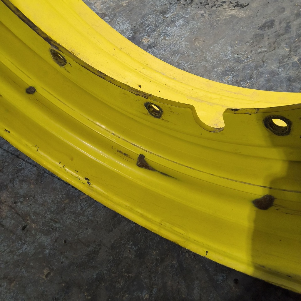 16"W x 46"D, John Deere Yellow 12-Hole Stub Disc , -3.25" Offset