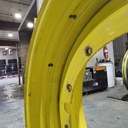 16"W x 46"D, John Deere Yellow 12-Hole Stub Disc , -3.25" Offset