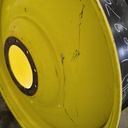 16"W x 46"D, John Deere Yellow 10-Hole Formed Plate , -9.12" Offset