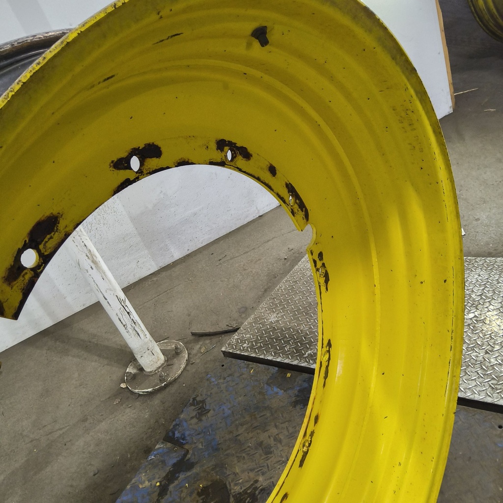 13"W x 46"D, John Deere Yellow 12-Hole Stub Disc , -3.25" Offset