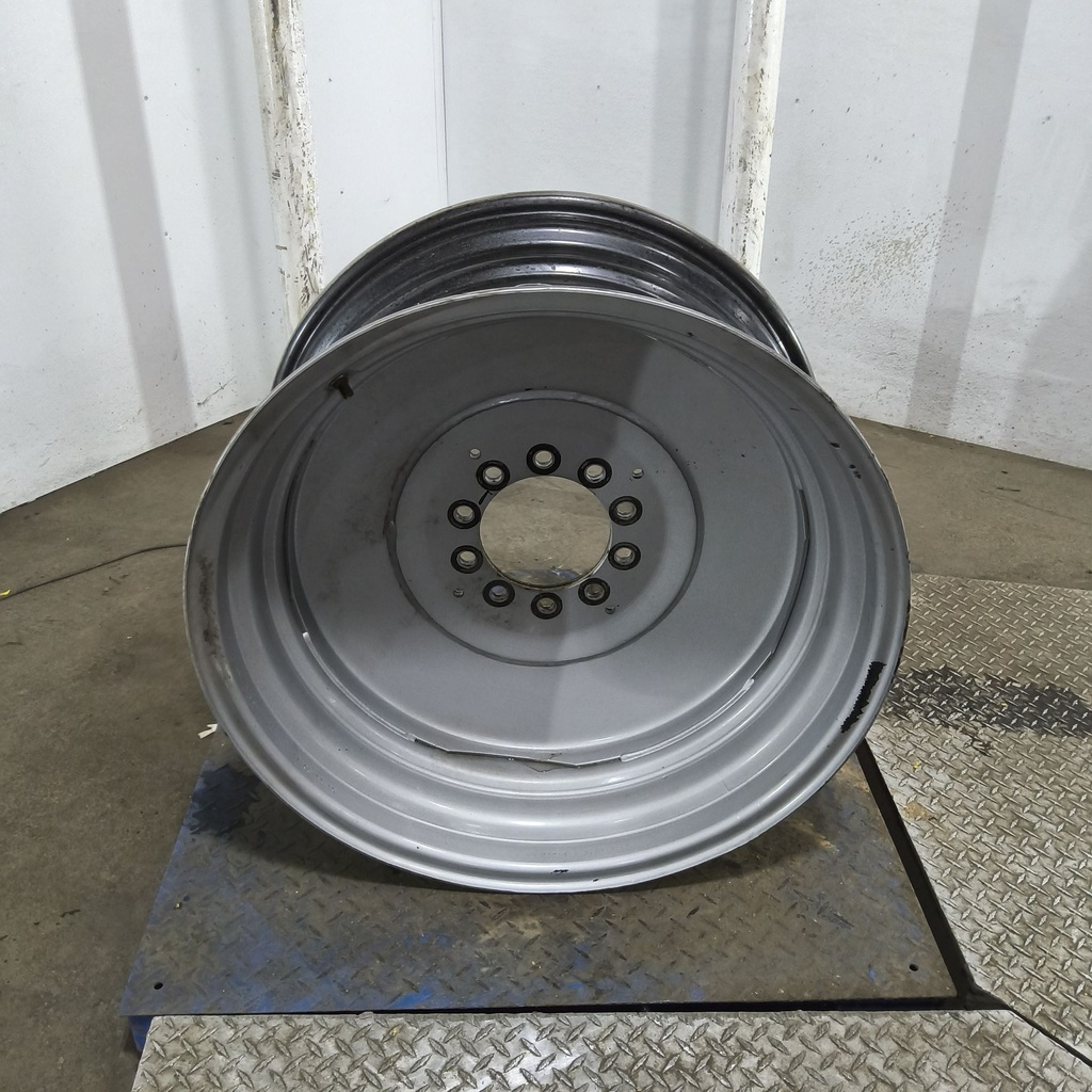 15"W x 30"D, Case IH Silver Mist 10-Hole Formed Plate , -2.06" Offset