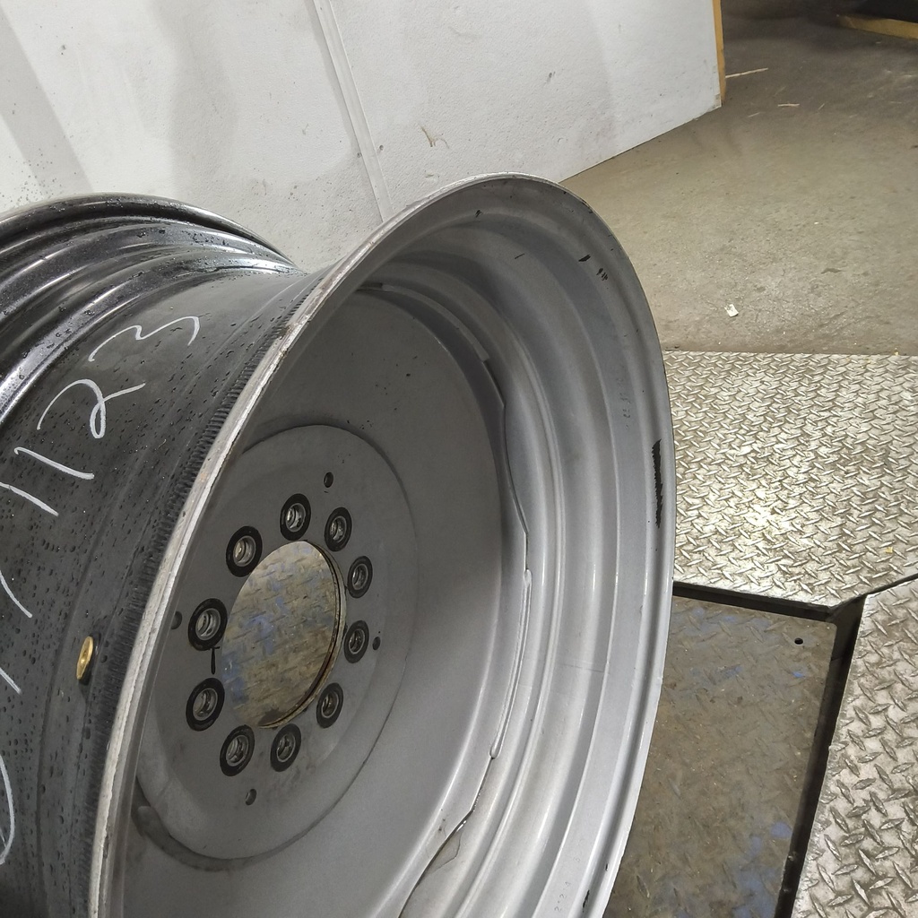 15"W x 30"D, Case IH Silver Mist 10-Hole Formed Plate , -2.06" Offset