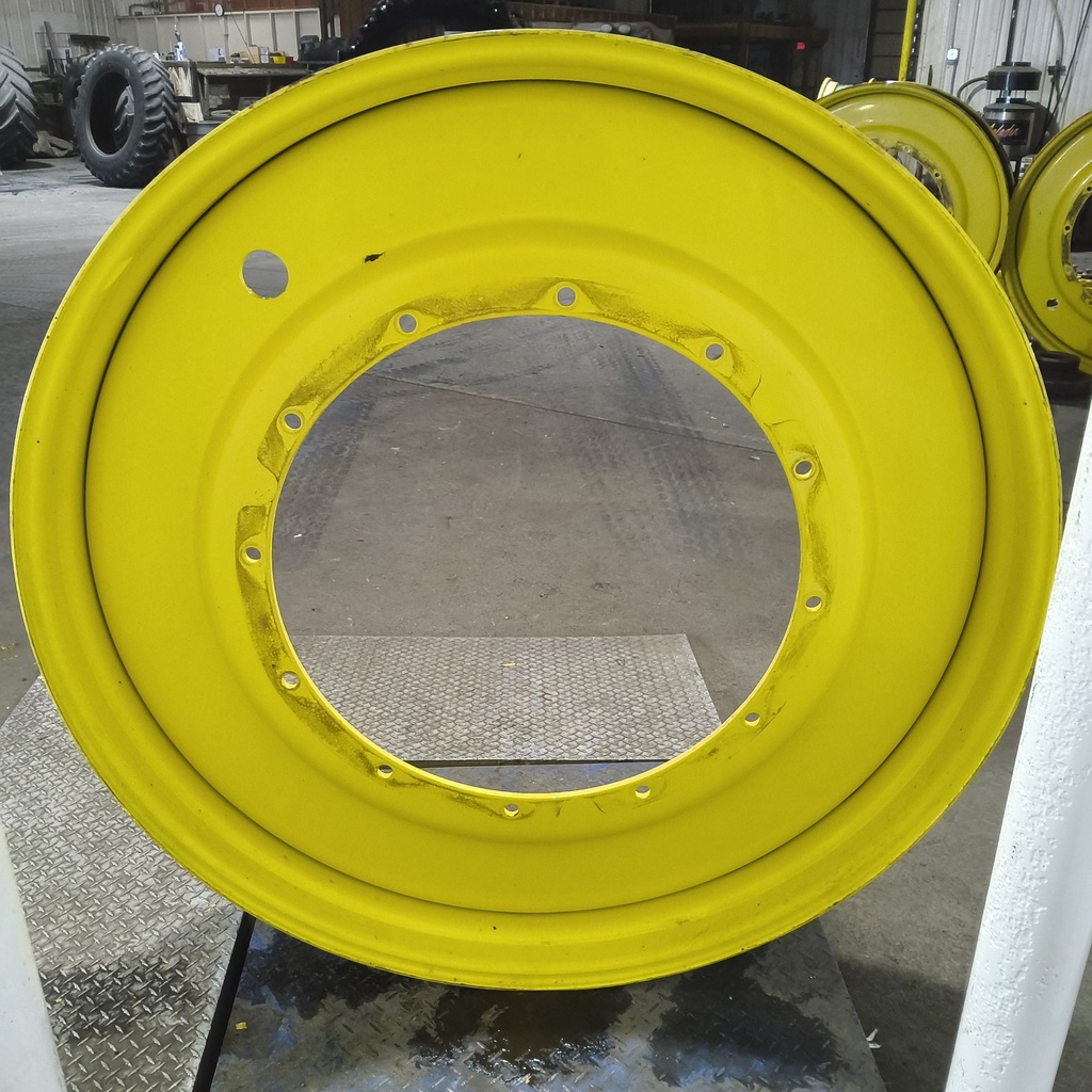 10"W x 54"D, John Deere Yellow 12-Hole Stub Disc , -3.38" Offset