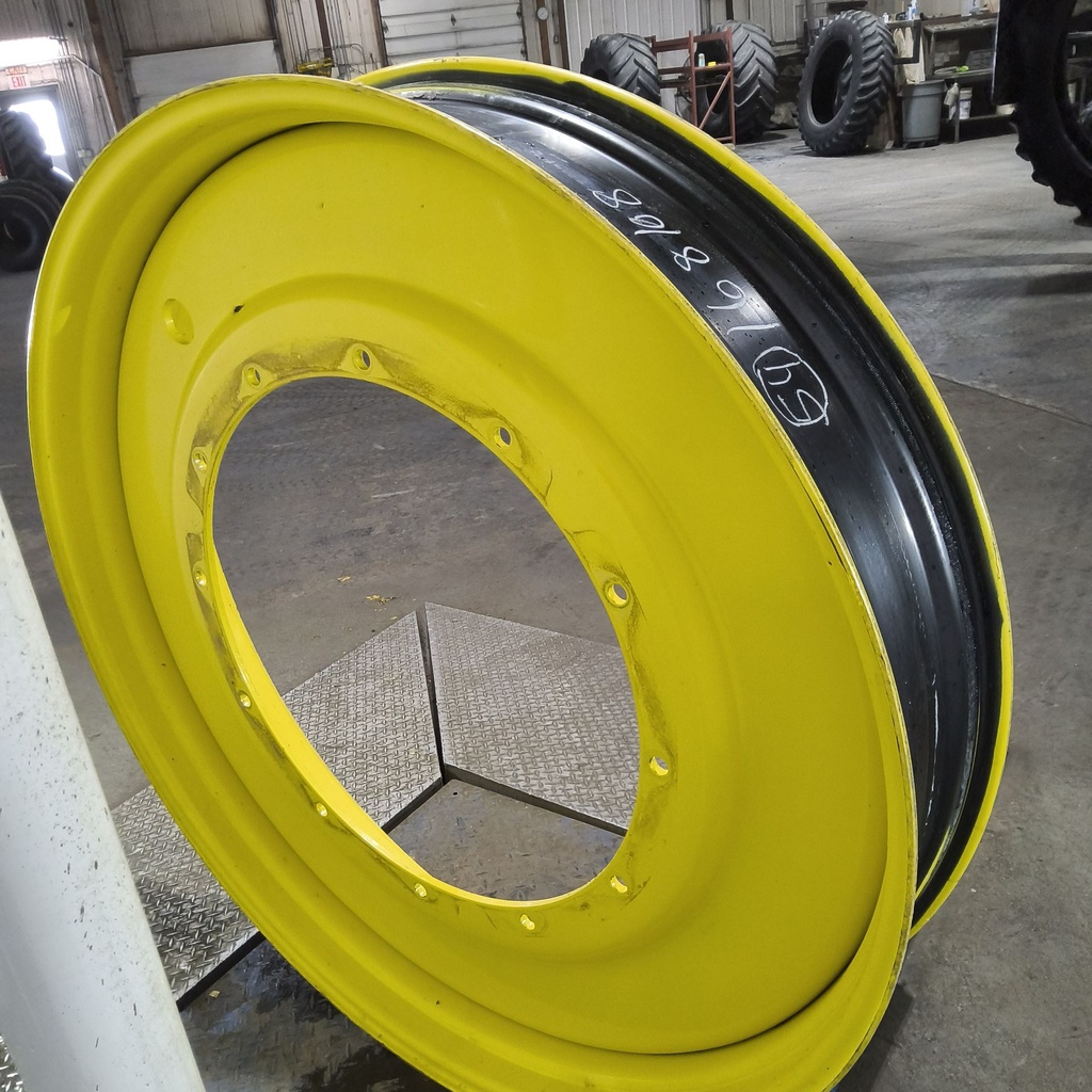 10"W x 54"D, John Deere Yellow 12-Hole Stub Disc , -3.38" Offset