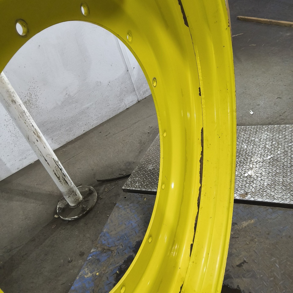 10"W x 54"D, John Deere Yellow 12-Hole Stub Disc , -3.38" Offset