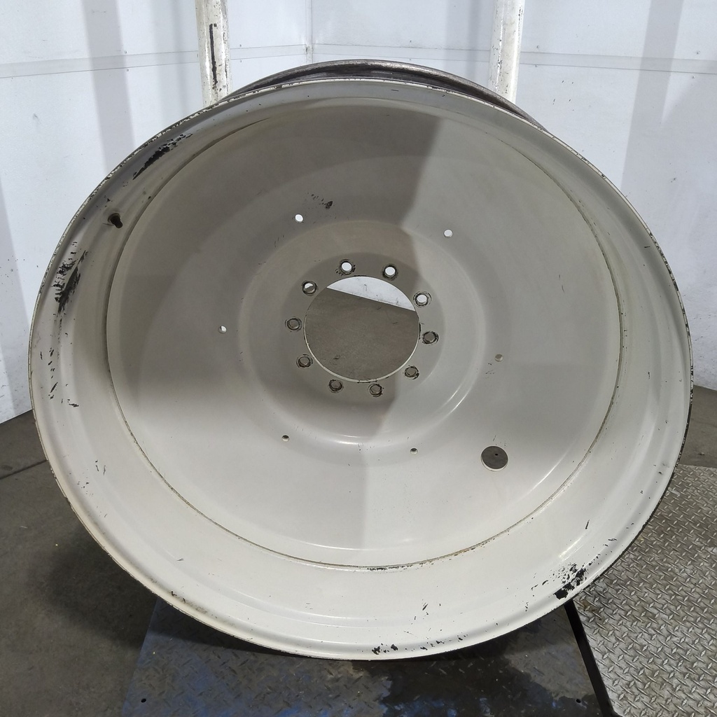 16"W x 46"D, Ford / New Holland White 10-Hole Formed Plate , -9.38" Offset