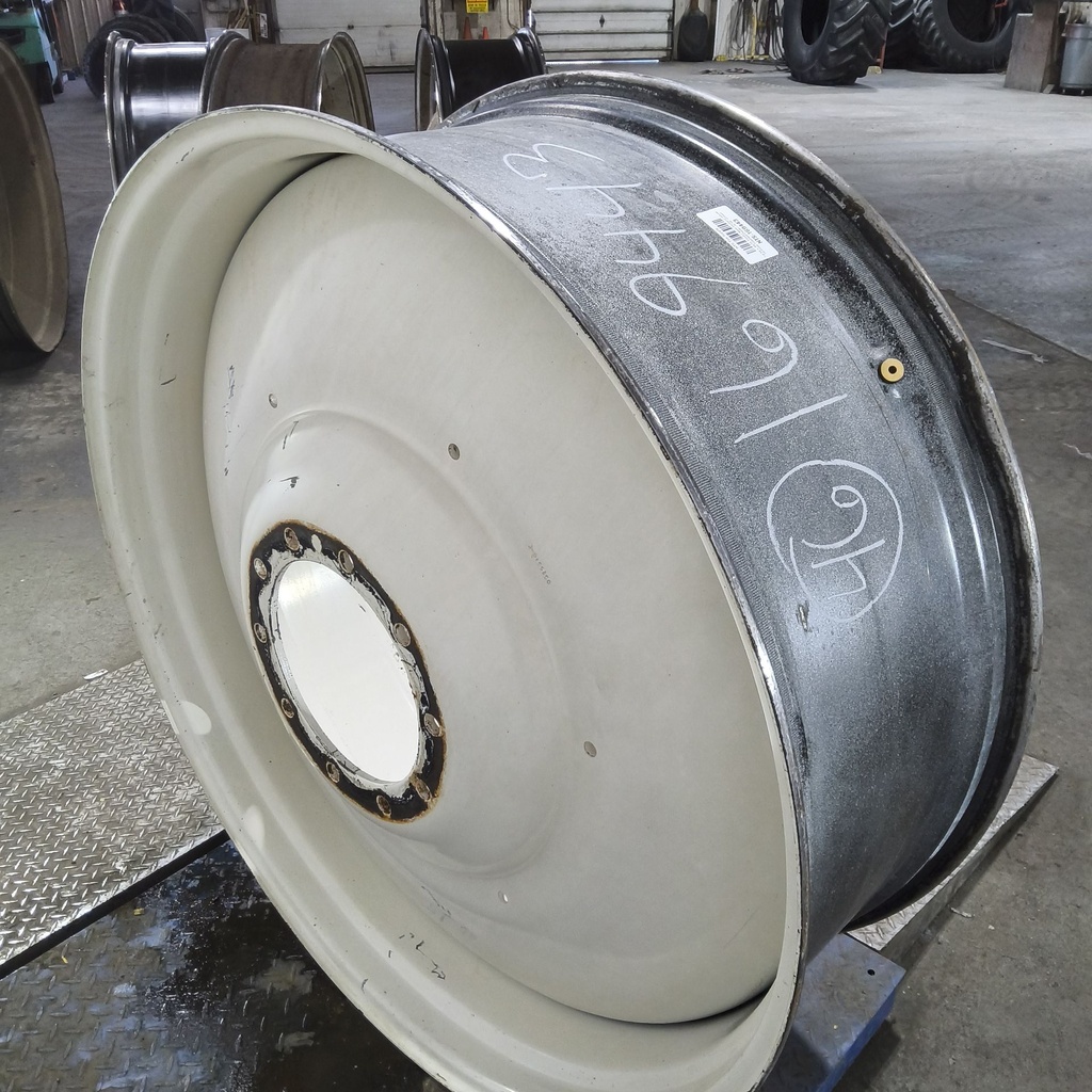 16"W x 46"D, Ford / New Holland White 10-Hole Formed Plate , -9.38" Offset