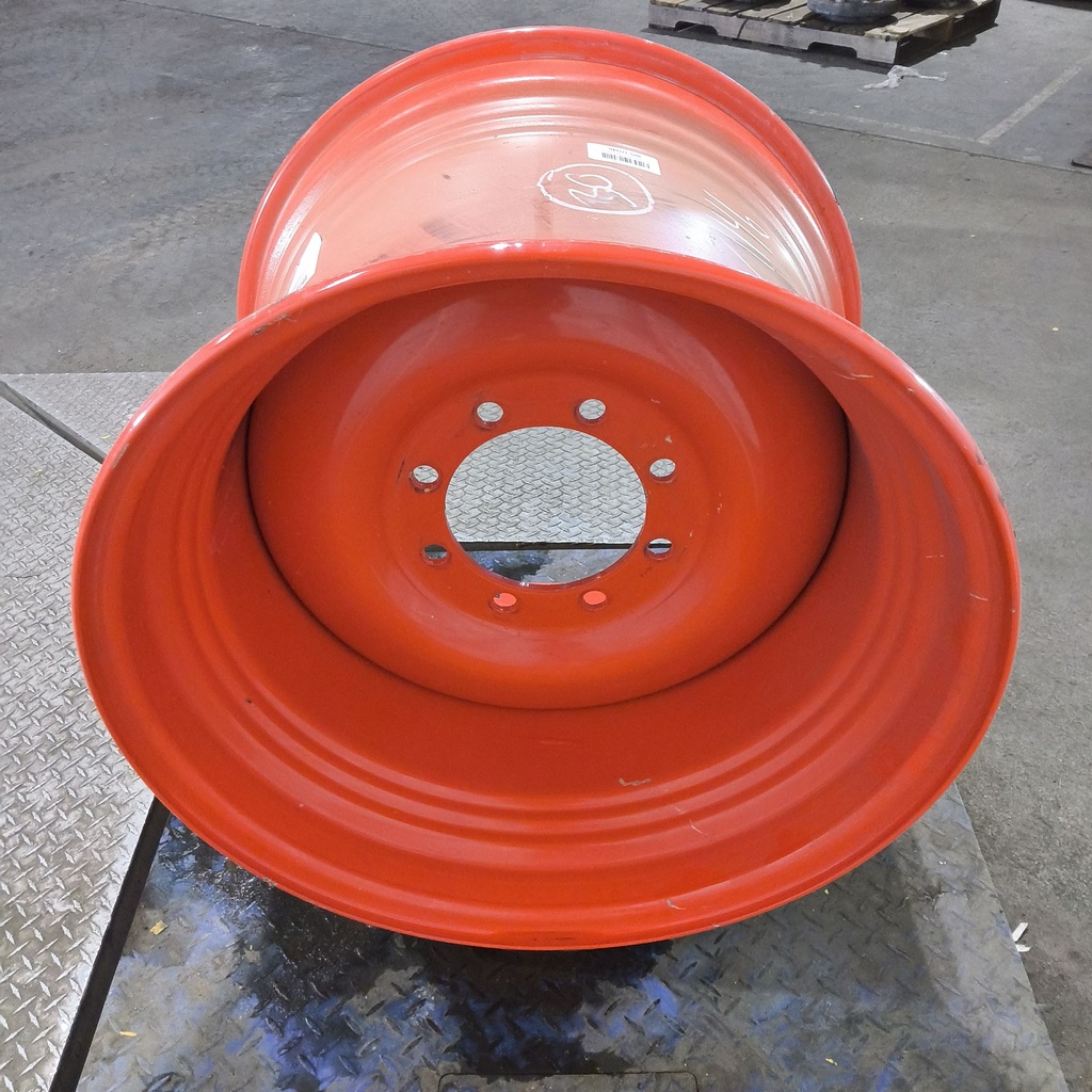 23"W x 30"D, Fendt/Agco Red 8-Hole Formed Plate , -2.31" Offset