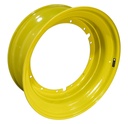 16"W x 42"D, John Deere Yellow 12-Hole Stub Disc , -3.25" Offset
