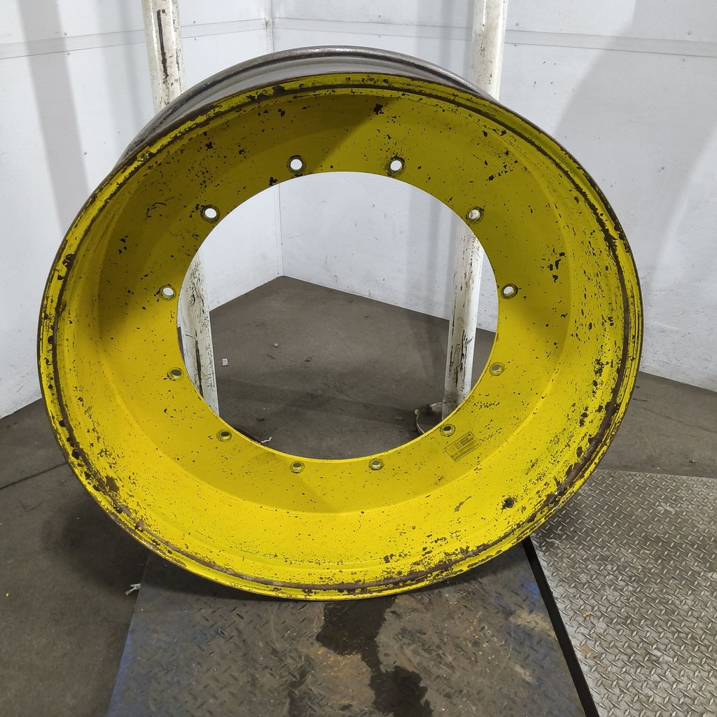 13"W x 46"D, John Deere Yellow 12-Hole Stub Disc , -3.75" Offset
