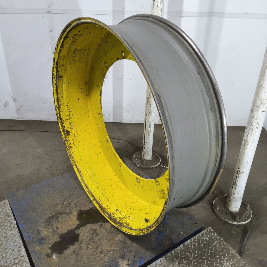 13"W x 46"D, John Deere Yellow 12-Hole Stub Disc , -3.75" Offset