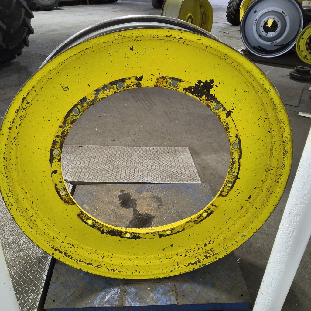 13"W x 46"D, John Deere Yellow 12-Hole Stub Disc , -3.75" Offset