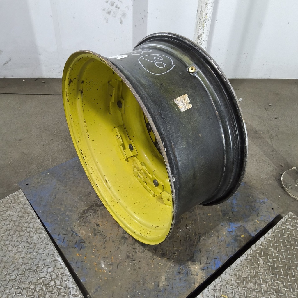 13"W x 30"D, John Deere Yellow 8-Hole Rim with Clamp/Loop Style
